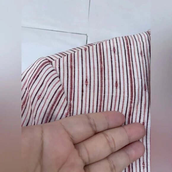 ATM Anthony Thomas Melillo Textured Linen Striped Schoolboy Blazer size 6 - Picture 4 of 14